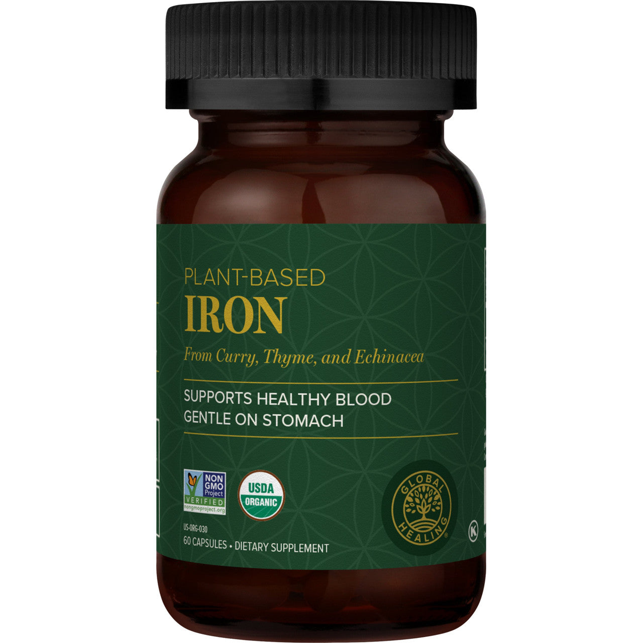 Global Healing Iron Capsules, 60 Ea